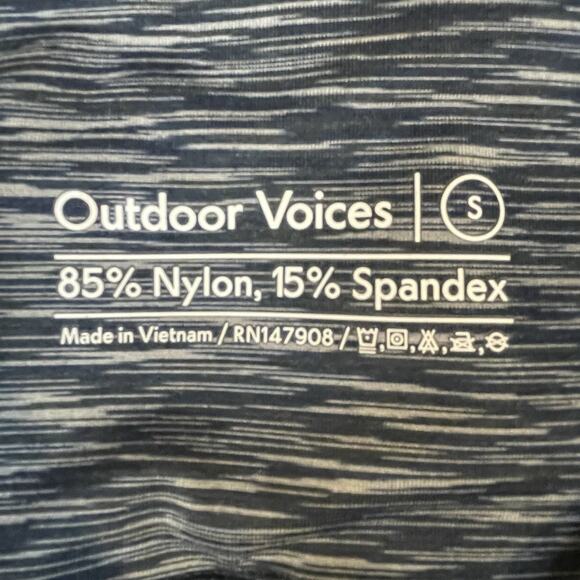 Outdoor Voices Leggings Womens Small Blue Pants Gym Workout Outdoor Athleisure - Picture 3 of 10